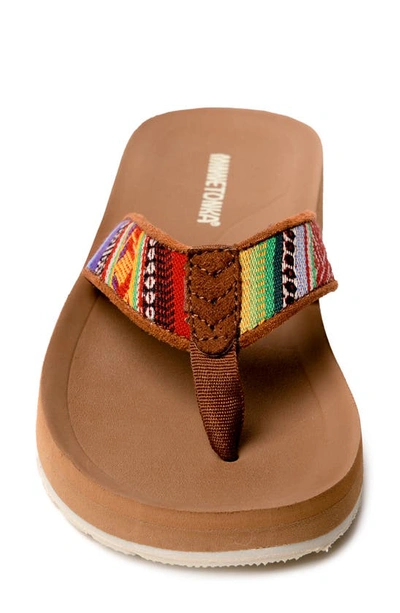 Minnetonka Hedy 2.0 Flip Flop In Frisco Stripe