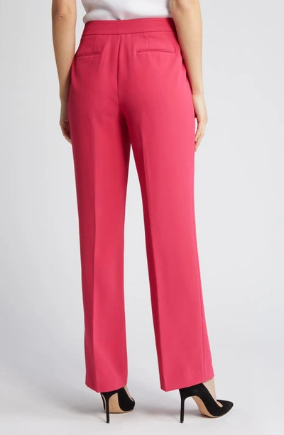 Shop Anne Klein Extended Tab Pants In Rich Camellia