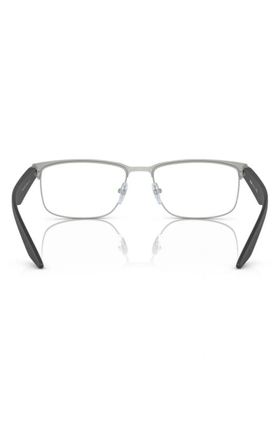Shop Prada 56mm Rectangular Optical Glasses In Lt Grey Gradient