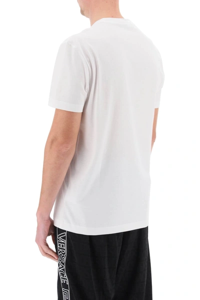 Shop Versace T-shirt With Medusa Print Men In White