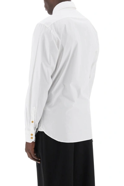 Shop Vivienne Westwood Ghost Shirt With Orb Embroidery Men In White