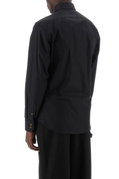Shop Vivienne Westwood Ghost Shirt With Orb Embroidery Men In Black