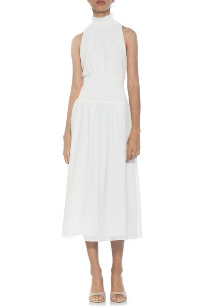 Shop Alexia Admor Landry Sleeveless Fit & Flare Midi Dress In Ivory