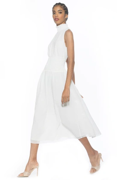 Shop Alexia Admor Landry Sleeveless Fit & Flare Midi Dress In Ivory