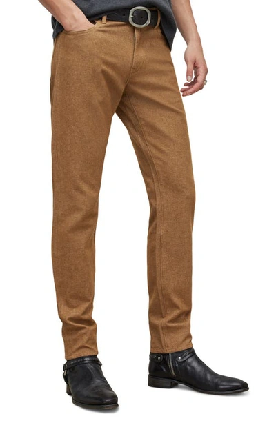 Shop John Varvatos J702 Slim Fit Jeans In Light Ochre Brown