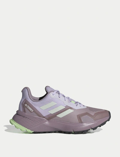 Shop Adidas Originals Adidas Terrex Soulstride Trail Running Shoes In Purple