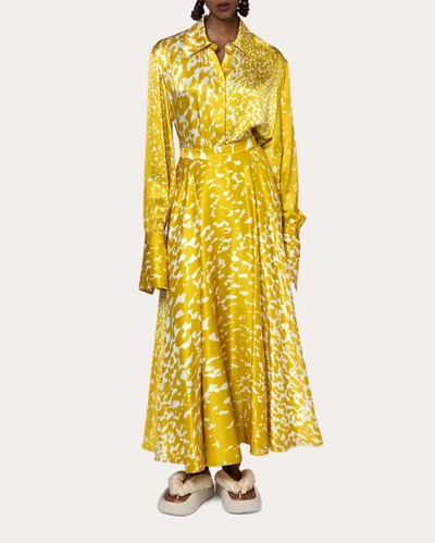 Shop Roksanda Women's Ameera Skirt In Gold