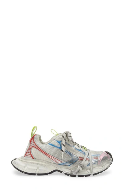 Shop Balenciaga 3xl Sneaker In White/ Red/ Blue