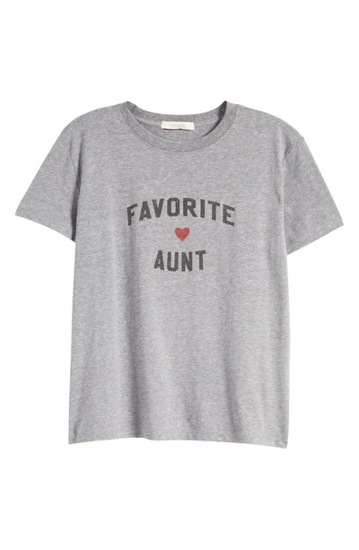 Shop Favorite Daughter Favorite Aunt T-shirt In Heather Grey