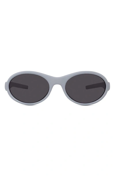 Shop Givenchy Gv Ride 55mm Oval Sunglasses In Grey/ Other / Smoke