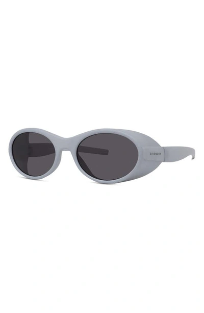 Shop Givenchy Gv Ride 55mm Oval Sunglasses In Grey/ Other / Smoke