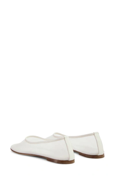 Shop Dear Frances Balla Mesh Ballet Flat In White