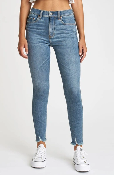 Shop Daze Moneymaker Raw Edge Skinny Leg Jeans In Fawn