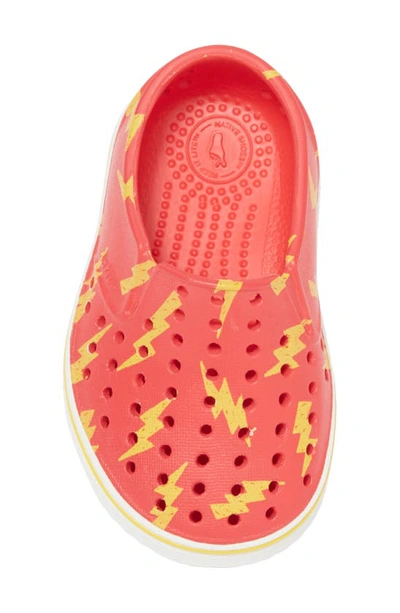 Shop Native Shoes Jefferson Water Friendly Perforated Slip-on In Hyper/shellwhite/lightning