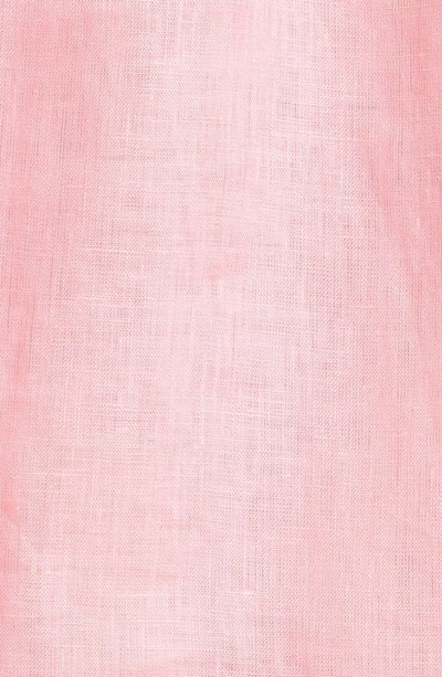 Shop Saloni Ashley Floral Cotton Minidress In 379/ 5493-geranium Pink/ Emb