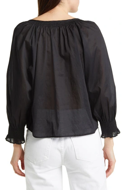 Rails Mariah Button-front Blouse In True Black