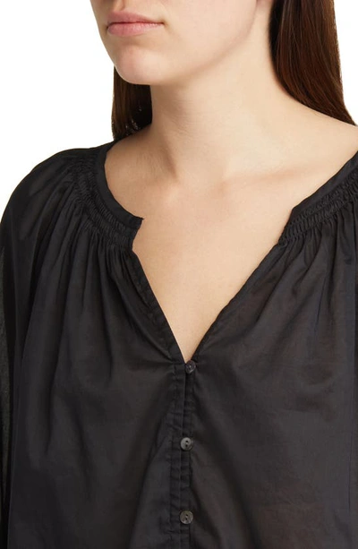 Rails Mariah Button-front Blouse In True Black