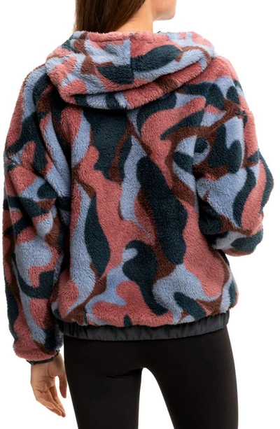 Shop Threads 4 Thought Hallie Reversible Fleece Jacket In Prawn Multi