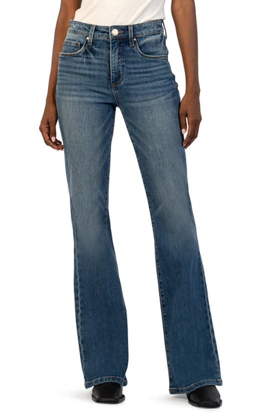 Shop Kut From The Kloth Ana Fab Ab High Waist Super Flare Jeans In Counselled