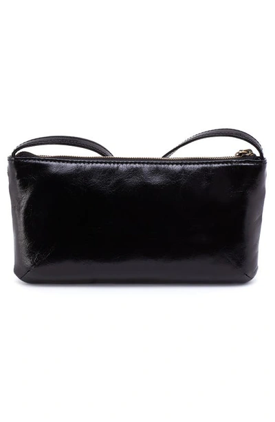 Shop Hobo Cara Leather Crossbody Bag In Black