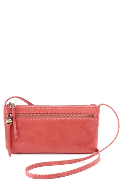 Shop Hobo Cara Leather Crossbody Bag In Cherry Blossom