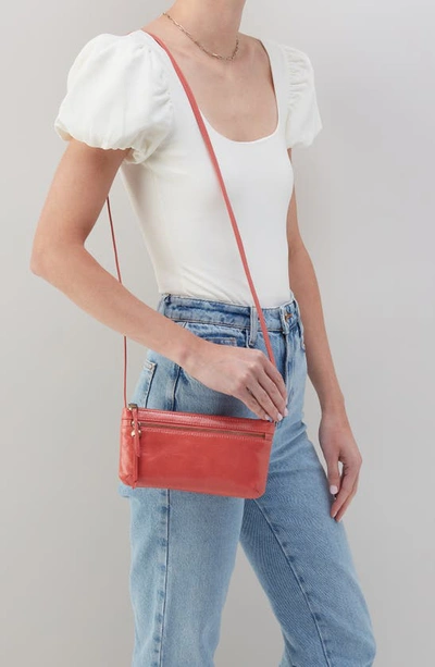 Hobo Cara Leather Crossbody Bag In Cherry Blossom