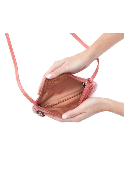 Shop Hobo Cara Leather Crossbody Bag In Cherry Blossom