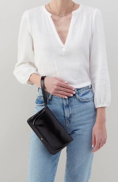 Hobo Lauren Leather Wristlet In Cherry Blossom