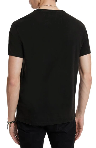 Shop John Varvatos Peace Snake Cotton Graphic T-shirt In Black