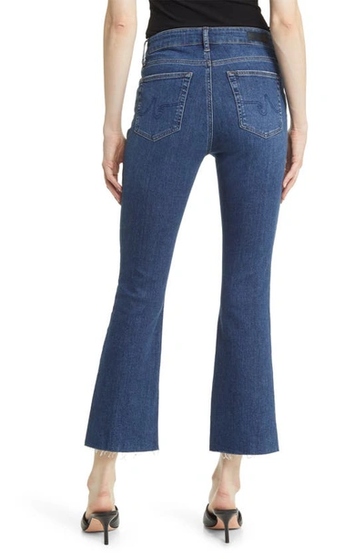 Shop Ag Farrah High Waist Raw Hem Crop Bootcut Jeans In La Brea