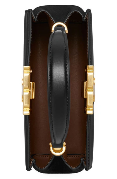 Tory Burch Mini Eleanor Leather Satchel In Black