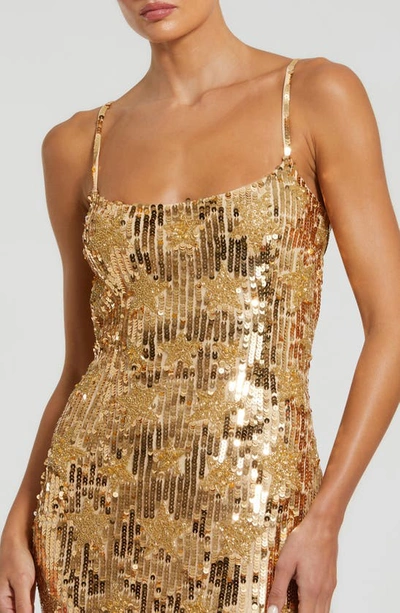 Shop Mac Duggal Star Bead & Sequin Gown In Starlight