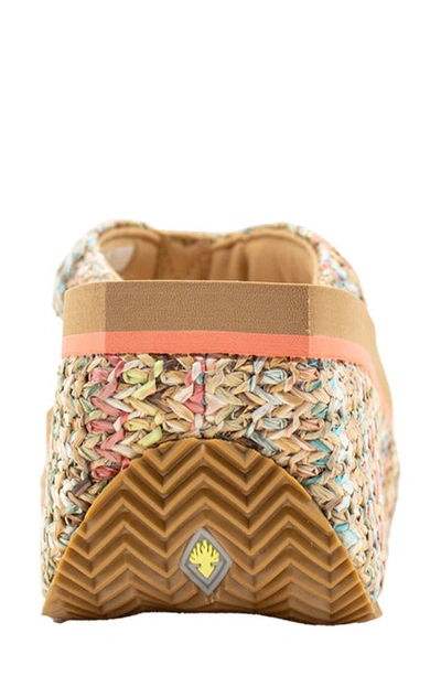 Volatile Island Platform Flip Flop In Bright Multi