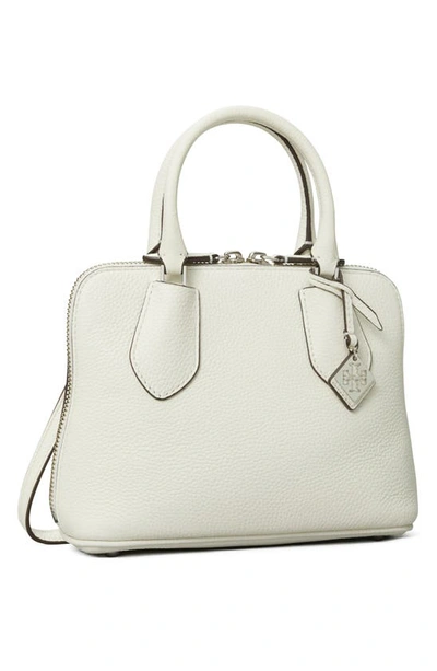 Shop Tory Burch Mini Leather Swing Crossbody Bag In White