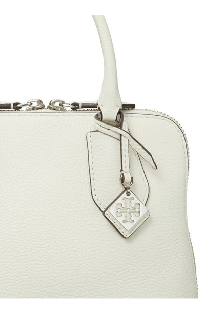 Shop Tory Burch Mini Leather Swing Crossbody Bag In White