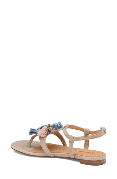 Shop Johnston & Murphy Lilly Sandal In Taupe Multi Kid Suede