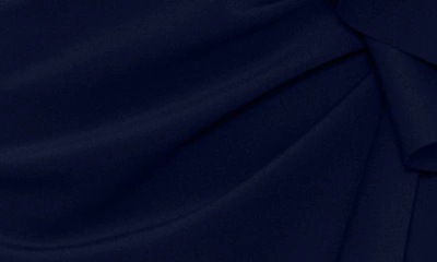 Xscape Ruffle Scuba Sheath Dress In Midnight