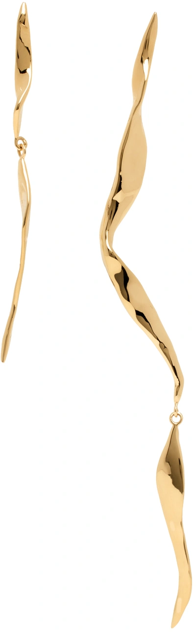 Shop Faris Gold Blade Drops Earrings