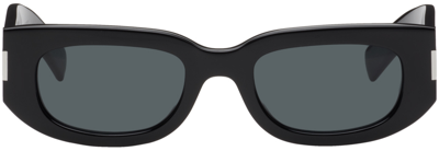 Shop Saint Laurent Black Sl 697 Sunglasses In Black-black-black