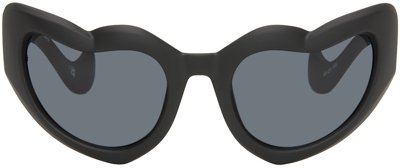 Shop Le Specs Black Fast Love Sunglasses In 2452300