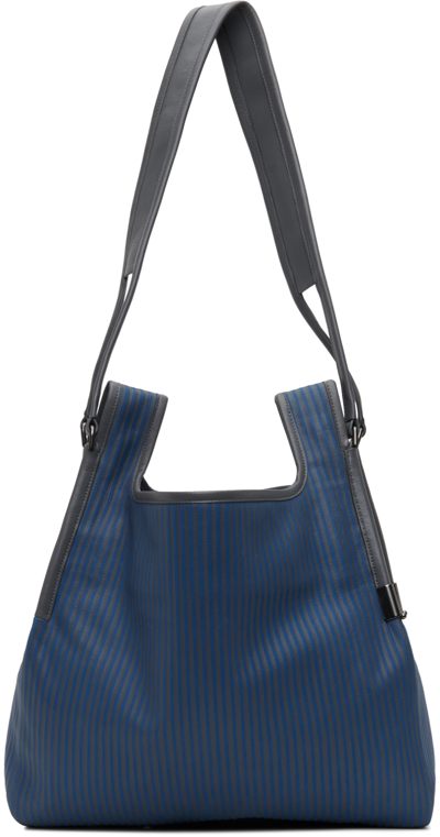 Shop At.kollektive Blue & Gray Kiko Kostadinov Edition Willebeek Bag In Deja Vu Blue/steel G
