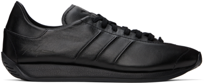 Shop Y-3 Black Country Sneakers In Black/black/black