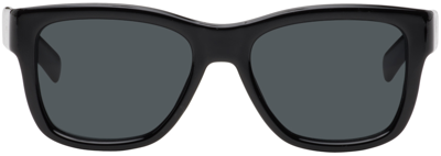 Shop Saint Laurent Black Sl 674 Sunglasses In Black-black-black