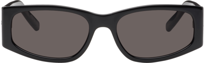Shop Saint Laurent Black Sl 329 Sunglasses In Black-black-black