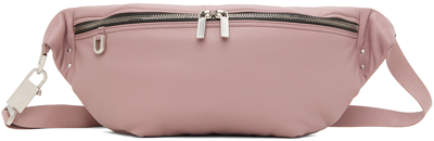 Shop Rick Owens Pink Peached Lambskin Pouch In 63 Dusty Pink