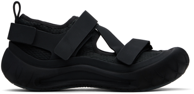 Shop At.kollektive Black Nina Christen Edition Cluster X Sandals In Black/black