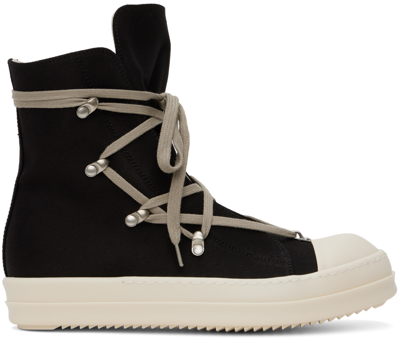 Shop Rick Owens Drkshdw Black Hexa Sneakers In 9811 Black/pearl/mil