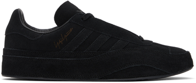 Shop Y-3 Black Gazelle Sneakers In Black/black/black