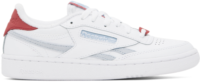 Shop Reebok White Club C Revenge Sneakers In Ftwwht/palblu/astdus
