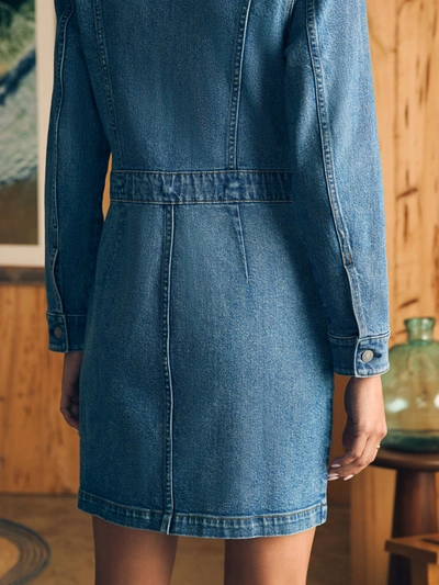 Faherty Michelle Denim Dress In Sea Bright Wash